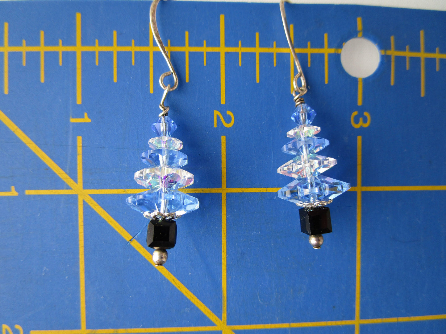 Swarovski Crystal Christmas Tree Earrings