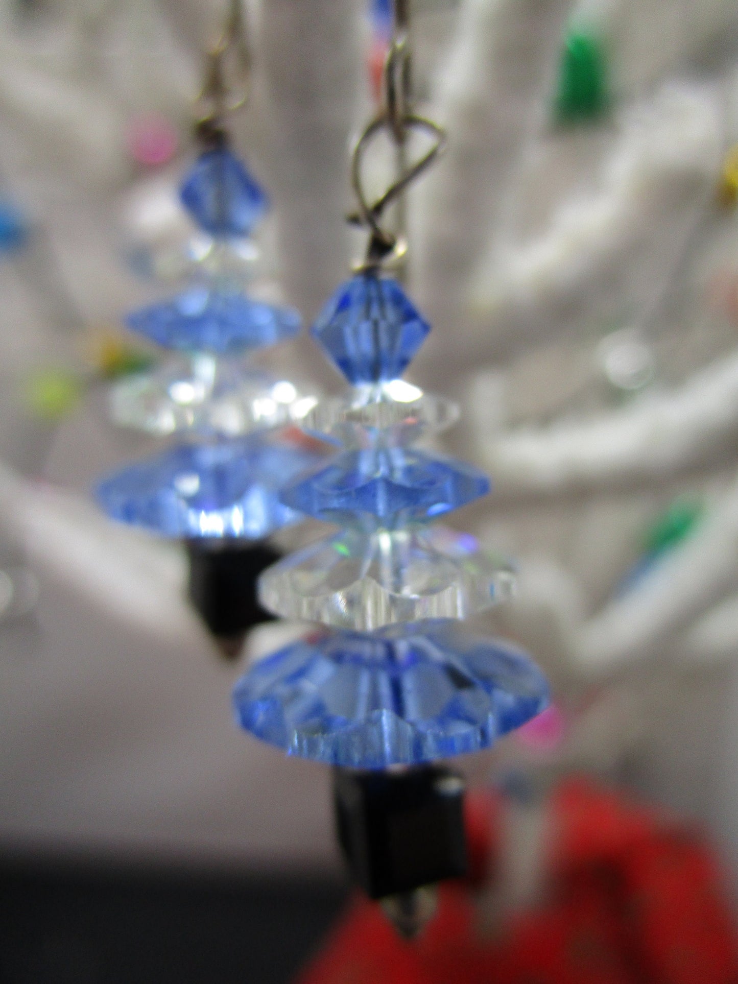Swarovski Crystal Christmas Tree Earrings
